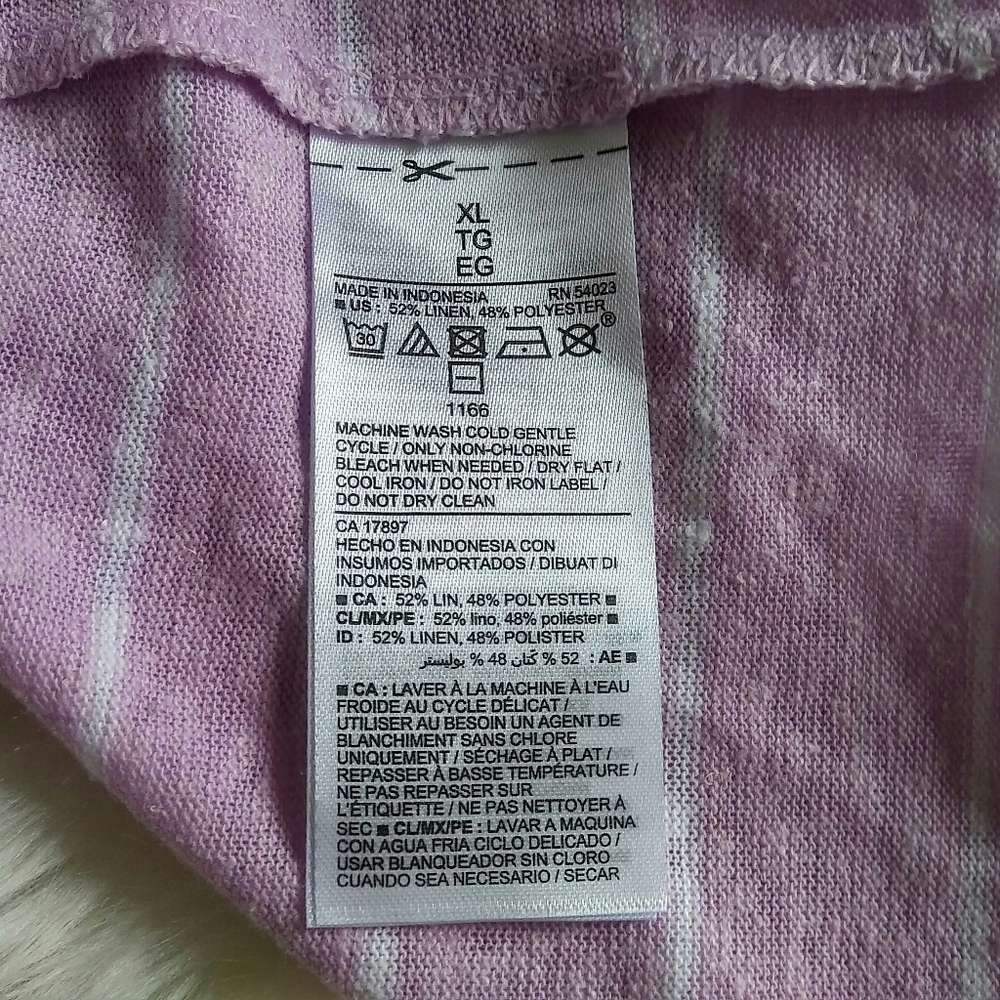 Old Navy Ruffled Linen-Blend One-Shoulder Size XL - Picture 6 of 6